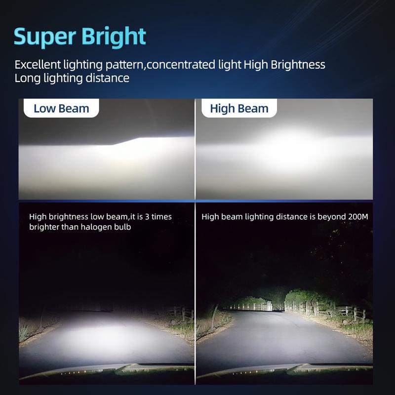 2PCS 20000LM High Power 9005 LED Headlights Car Lights 6000K Super White Plug And Play 12V 24V For Ford Edge 2007 2008 2009 2010