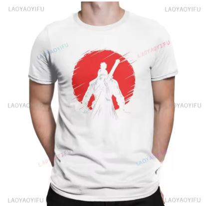UN BRAS LOUP ROUGE SOLEIL SEKIRO OMBRES DIE DEUX FOIS print T-shirt