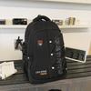 High-value retro tooling trendy and cool backpack for junior high school students, casual, simple, lightweight and large-capacity backpack.