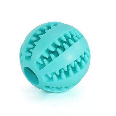 Dog Treat Toy Ball Teeth Cleaning Food Dispensing Interactive Silicone Dog Chew Toys Ball for Pets