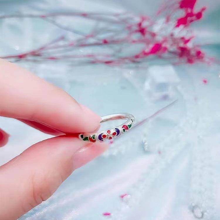 

Xiangxu 2023 Handmade Thai Buddhist Enamel Tail Ring
