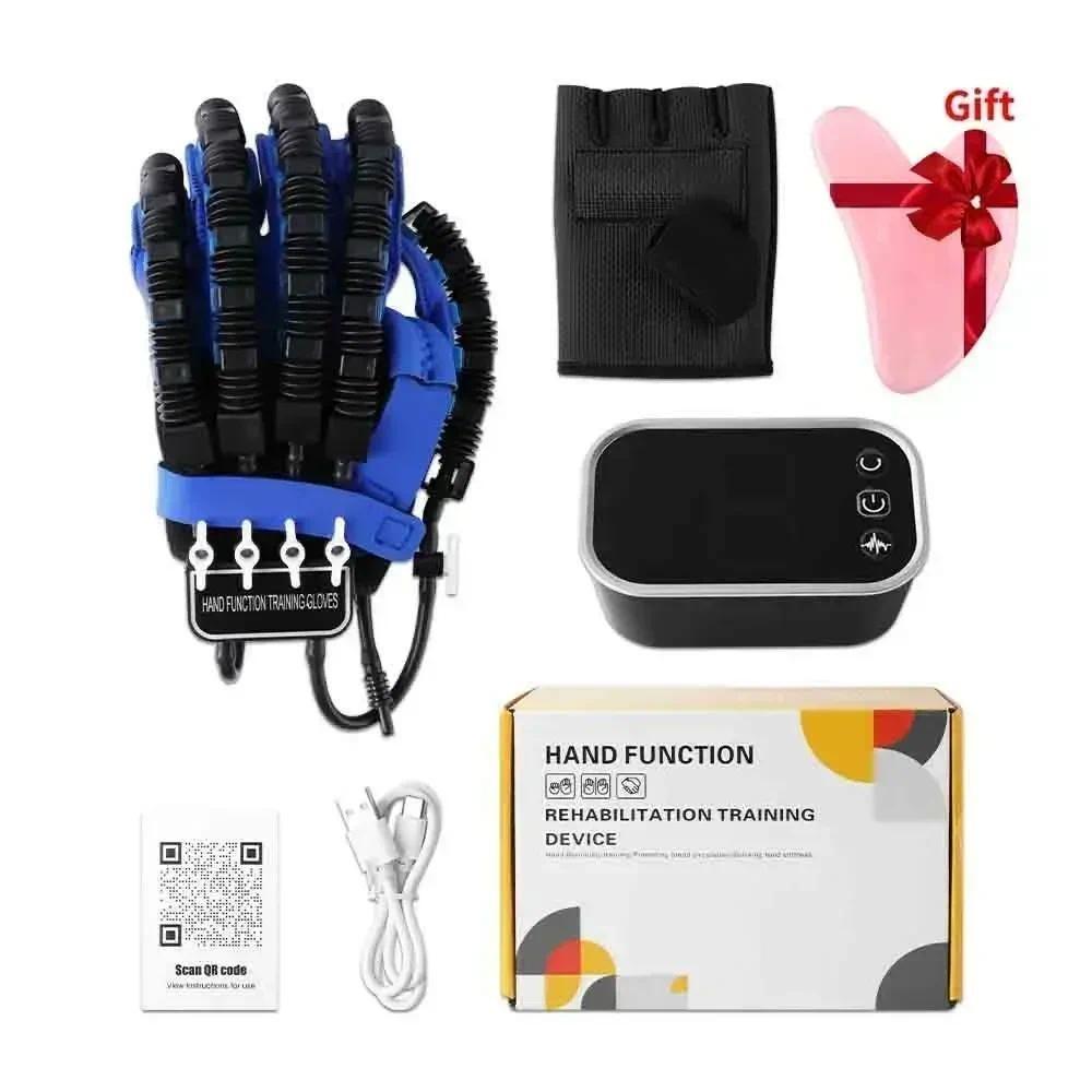 Automatischer Handrehabilitations-Trainer Rehab-Therapie Hemiplegie-Handschuhe Fingertrainer Blau Handrehabilitations-Roboter-Handschuhe