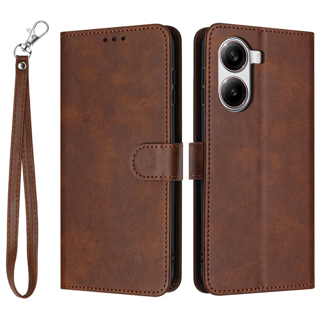 For Xiaomi Redmi Turbo 4 5G/Poco X7 Pro 5G Case Flip Stand PU Leather Wallet Phone Cover Calf Texture