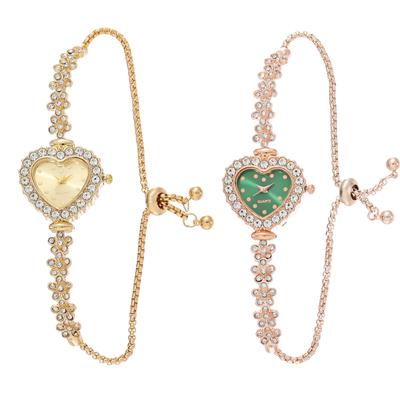 Orologi da Donna Braccialetti Orologio Strass Cuore Orologio da Polso al Quarzo