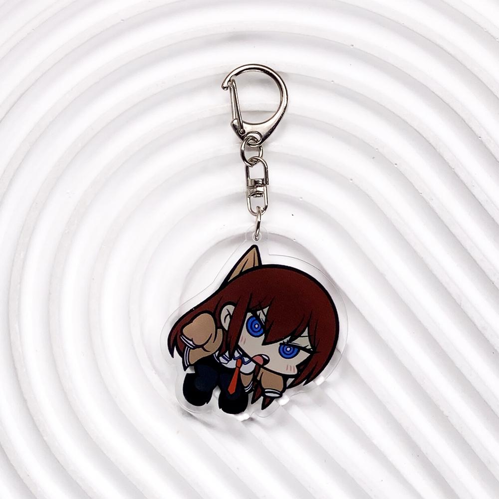 

Anime Characters Steins;Gate Trendy Acrylic Keychain Accessories Bag Charm Creative Backpack Pendant Keyring Gifts For Friends 5 cm