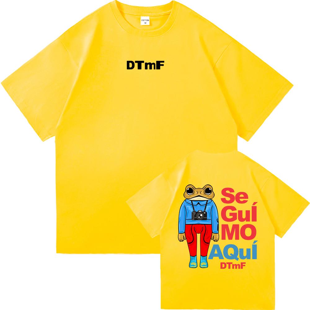 

DTMF Debí Tirar Más Fotos Bad Bunny T Shirt Fashion Men Vintage Funny Frog Tshirt Unisex DeBÍ TiRAR MáS FOToS Cotton Tees Shirts 3XL