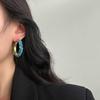 Millet Bead Inlaid Metal Earrings, Earrings, Fresh Natural Stone Handmade Beaded Earrings, Earrings Are Super Exquisite