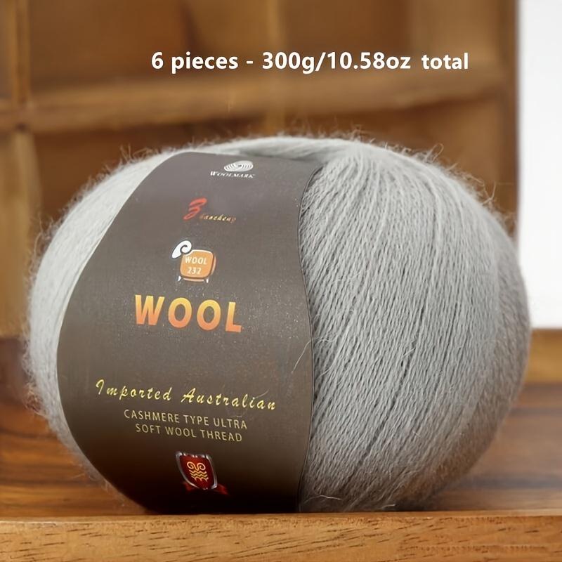 1PC Luxurious Wool Yarn Ultra Soft Anti-Pilling DIY Kit for Crochet & Hand Knitting Warm and Comfortable Wool Yarn 211g/10.58oz