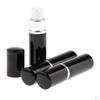 0ml Empty Mini Glass Bottle with Pump Small Container Refillable for Cosmetics, Mixes, Samples