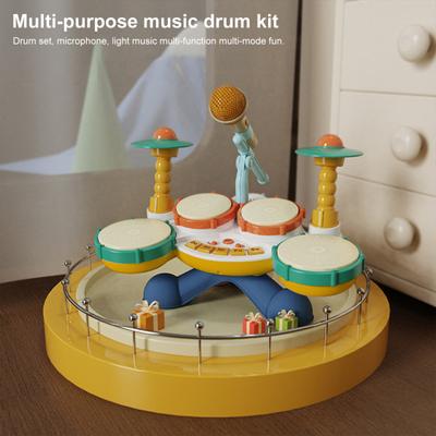 1 Set Stimulating Educational Drum Toy Set Safe Kids' Musical Instrument Curious Minds Gift for Boys Girls