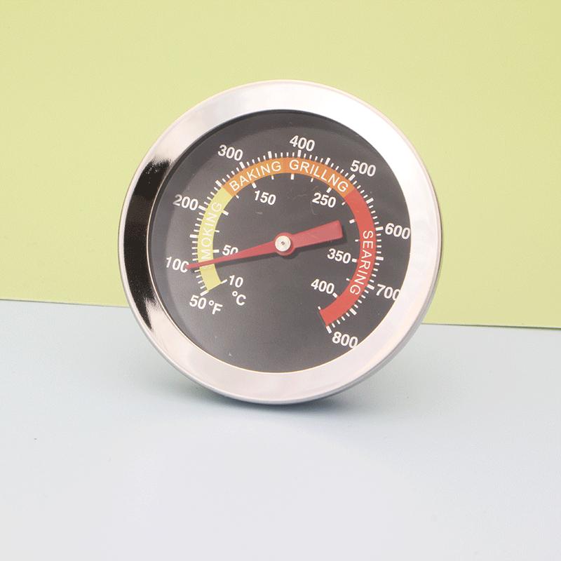 Bimetal Stainless Steel Grill Oven BBQ Thermometer Gauge