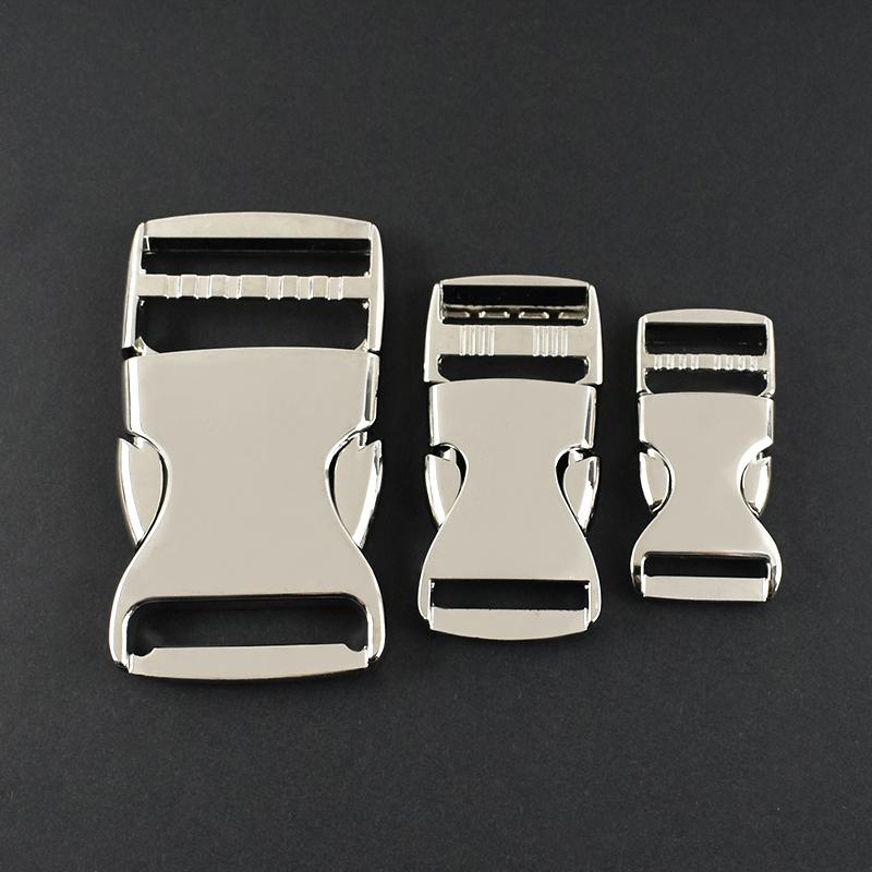 Meetee 2/5Pcs 20-38mm Metal Quick Release Buckle Backpack Side Clip Buckles Safety Webbing Adjustable Clasp Carabiner Accessory