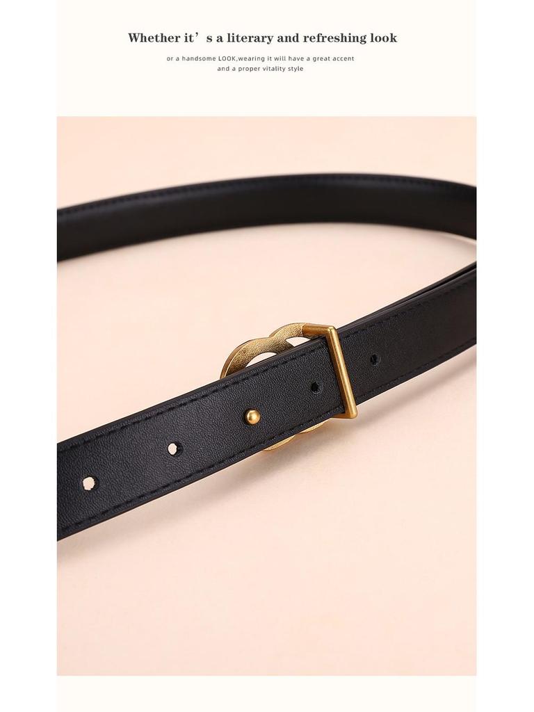 Women's Angola Red Genuine Leather Waist Belt - Fashionable, Versatile, and High-End Cowhide Accessory for Suits and Coats