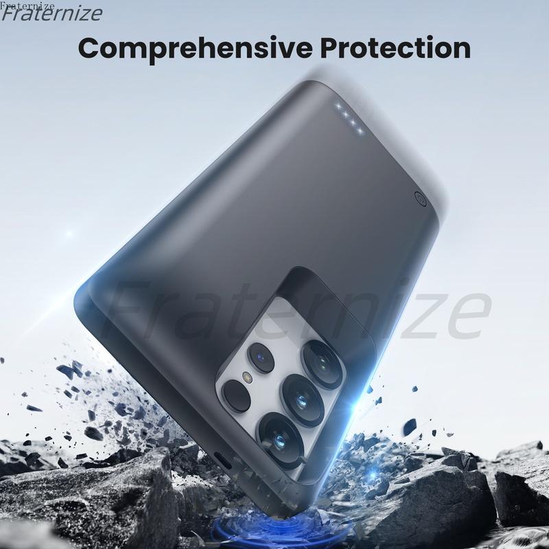 Per Samsung Galaxy S22 S23 S24 S25 Ultra S25 Plus Custodia Caricabatterie Power Bank Ricaricabile Custodia di Ricarica Estesa 10000mAh
