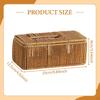 Tissue Box Cover Decorative Paper Case Dispenser Imitation Rattan Woven Holder Napkin