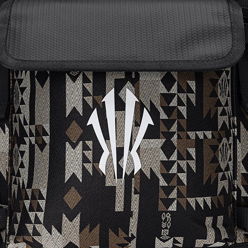 Anta Kyrie Basketball Series Fashion Trend Large Capacity Fabric Backpack Unisex Backpack Black 192541153-2