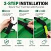 Anti Slip Garbage Can Lock Tear Resistant Bin Lid Lock Adjustable Trash Can Lock  Waste Container