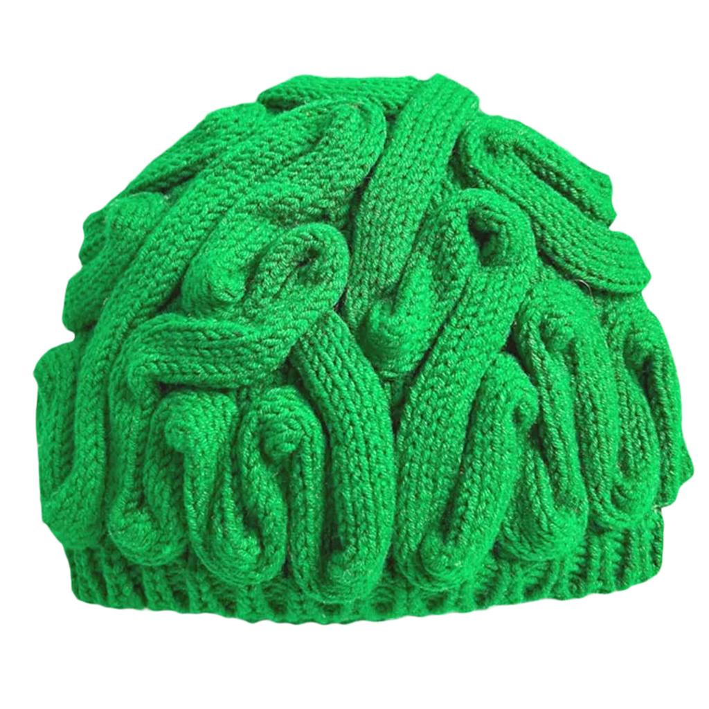 Novelty Knitting Cerebrum Hat for Female Warm Skull Hat Windproof and Comfortable Fashion Outdoor Skull Caps for Casual