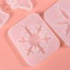 Hanging Home Decoration Silicone Pendant Epoxy Resin Mold Snowflake Resin Molds Christmas Gift