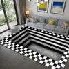 3D Optical Illusion Vortex Carpet - Bedroom & Living Room Floor Mat