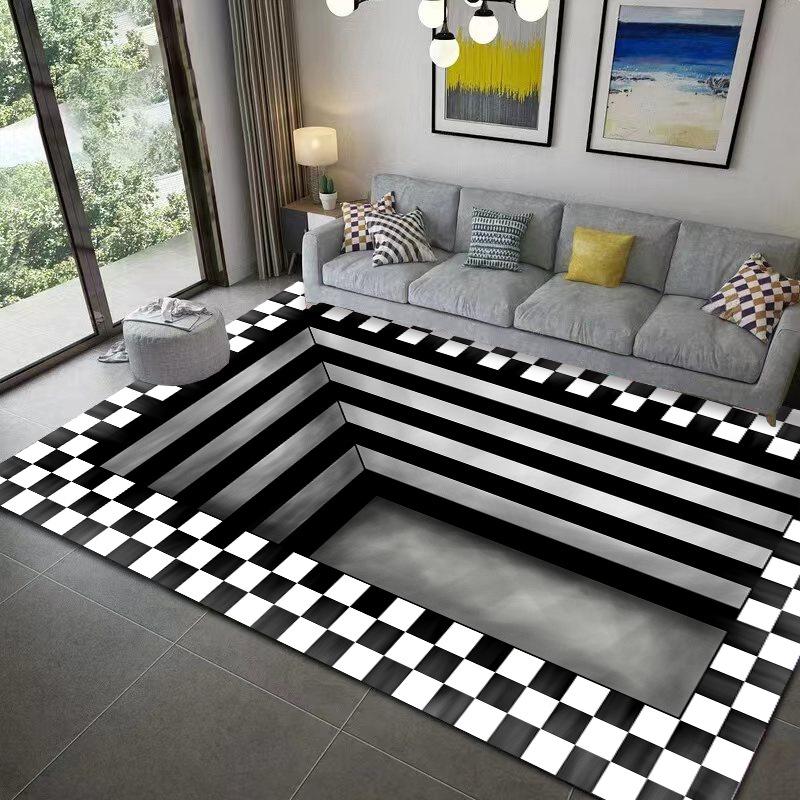 3D Optical Illusion Vortex Carpet - Bedroom & Living Room Floor Mat