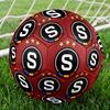1 pz Pallone da Calcio Indoor Sparta Praga Colorato Per Tutte le Età Cucito a Macchina PVC Pronto per la Competizione Resistente Ad Alto Rimbalzo HE3