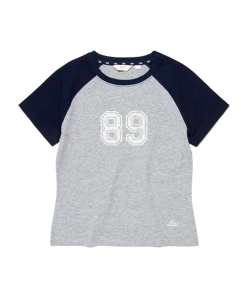 LEE Women Raglan Typo T-Shirt Gray