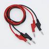 50cm 100cm Dual 4mm Stackable Banana to banana Plug Cables wire cord Multimeter Test Leads Electrical Red/Black 1000V 15A