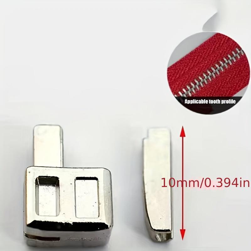 3 / 12 Paar 5# Reißverschluss Reparatur Zubehör Links und Rechts Stecker Basis Einzelöffnung Reißverschluss Reparaturteile für die Heimreparatur