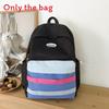 Minimalist Student Backpack With Color Block Design For Casual Travel And Day Trips