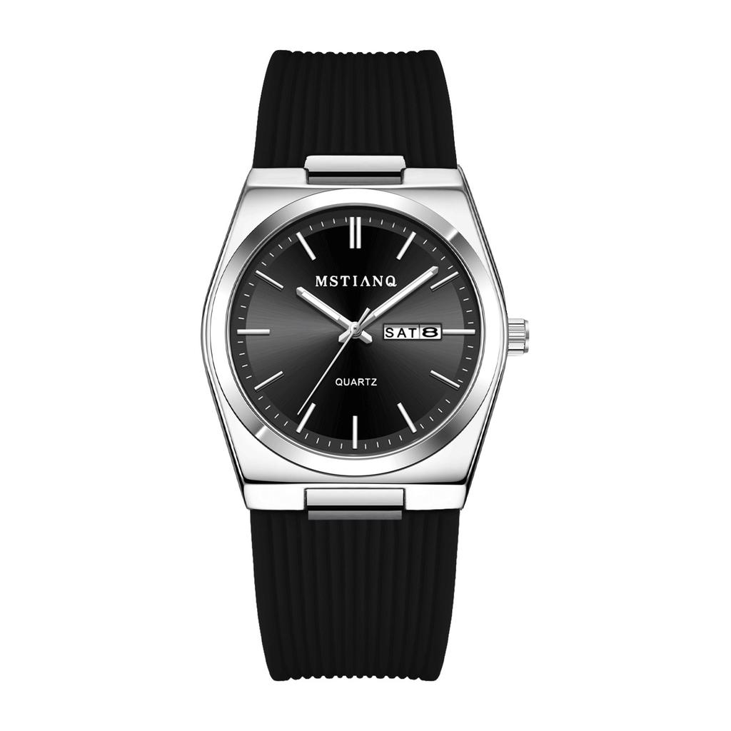 Elegante Atmosphäre Uhr Herren Business Freizeit Doppelkalender Jungen Leuchtende Quarz Uhr Herren