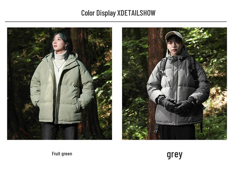 Cross-Border Winter Couple's Thick Warm Cotton Jacket: Men's Outdoor Casual Plus Size Coat (M-8XL)