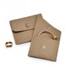 Premium Microfiber Jewelry Bag Portable Metal Snap Button Jewelry Pouch Gift Bag