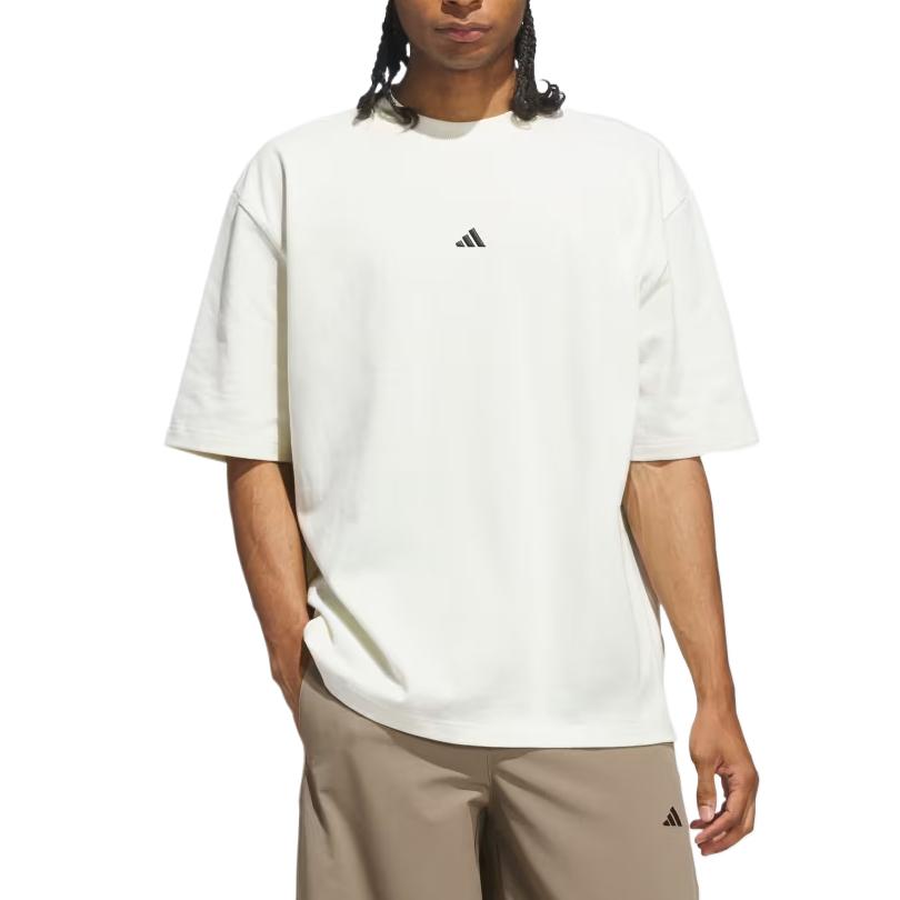 adidas Basketball Breathable Solid Color Short Sleeve Pullover T-Shirt Unisex Tops KR2093