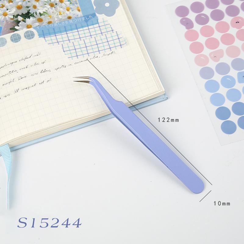 

Mr.paper 8 Styles Candy Color Multifunctional Tweezers Creative Small Fresh Stainless Steel High Elastic Hand Account Clip