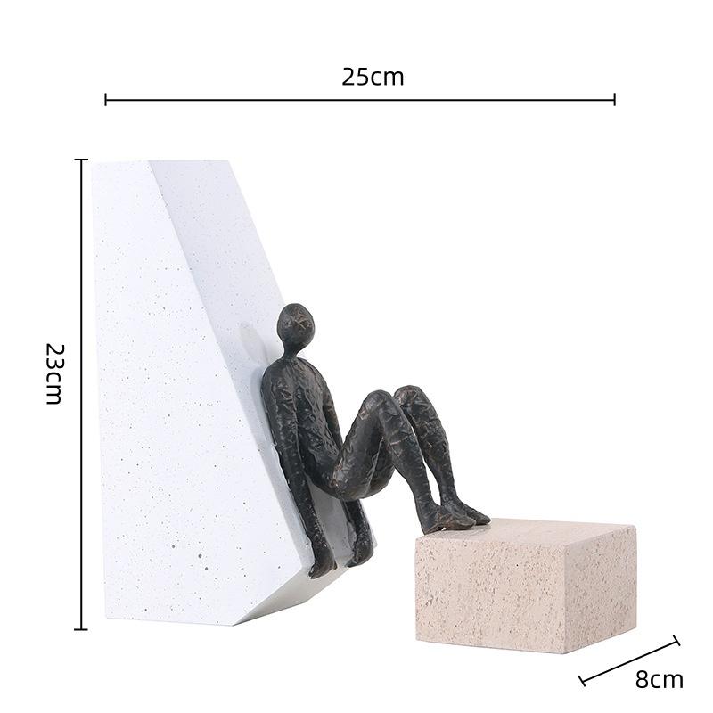 Metal Handicraft Abstract Human Figure Wrought Iron Figures Gymnast Decorative Figurines Home Decoration Accessories