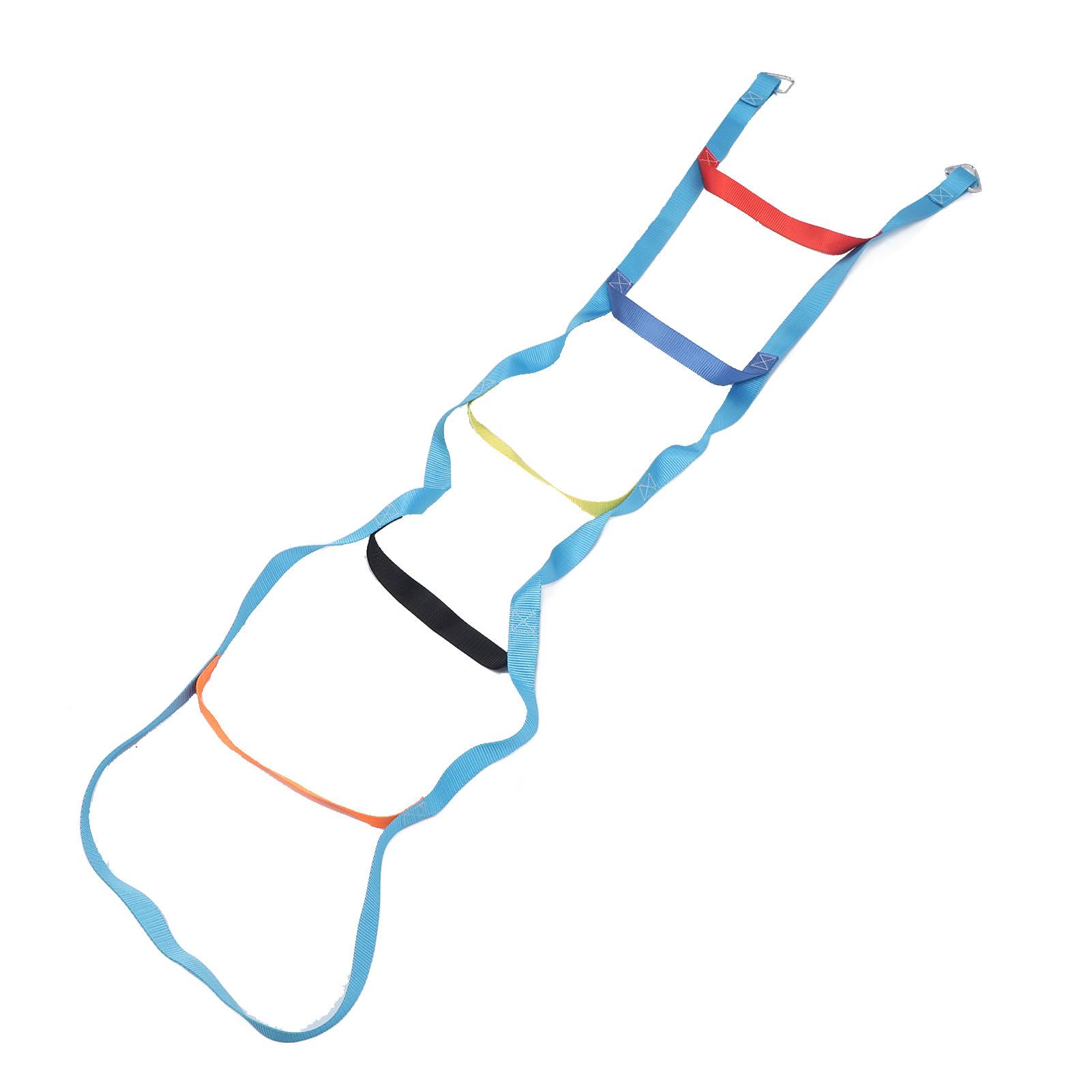 

Детская веревочная лестница 6,6 футов 6 ступеней красочная веревочная лестница для лазания полиэстер защита от падения для детской площадки