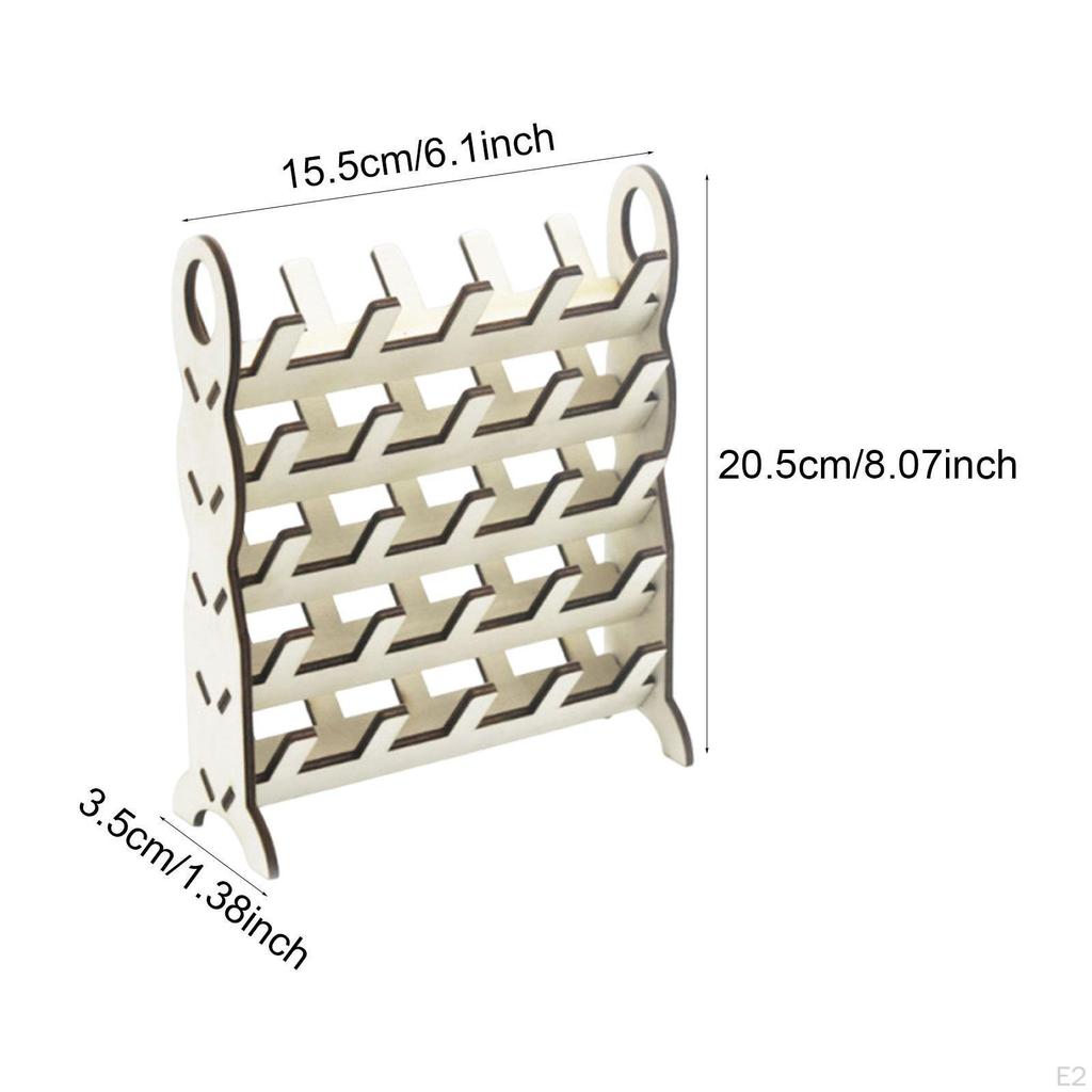 Wooden Thread Spool Rack Practical Portable Detachable Premium Versatile Durability Accessories