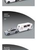 Zhongyuanxing 21016FC Towable Caravan Alloy Toy Car Model with Sound and Light Features.