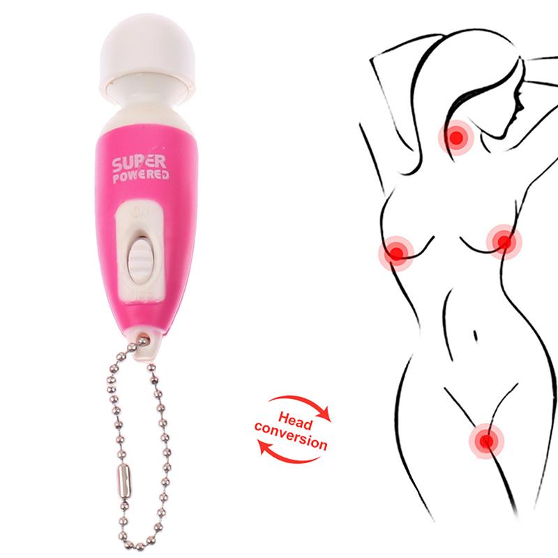 Portable Mini Cute Key Chain Full Body Massage Stick Fast Vibrate Relaxing