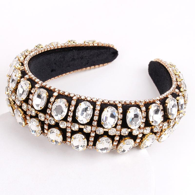 Fashion Ol Headband With Artificial Crystal And Baroque Design For Women