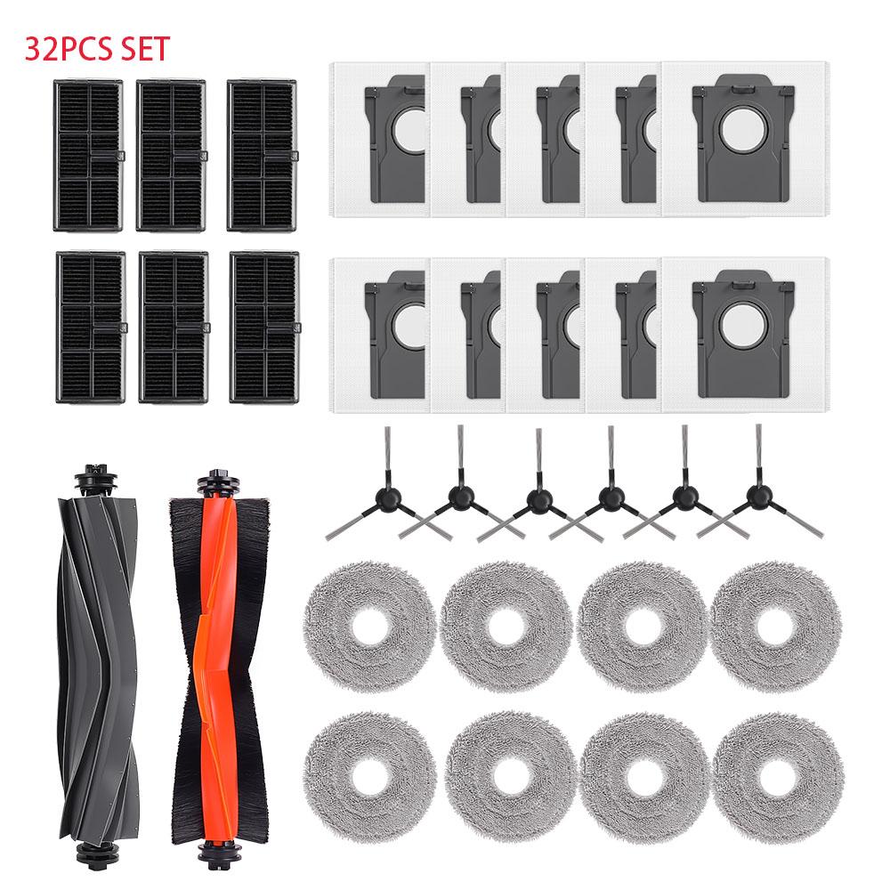 For Dreame X30 Pro X30 Ultra L10s Pro Ultra Heat Vacuum Cleaner Accessories Main Roller Side Brush Filter Mop Dust Bag Brush