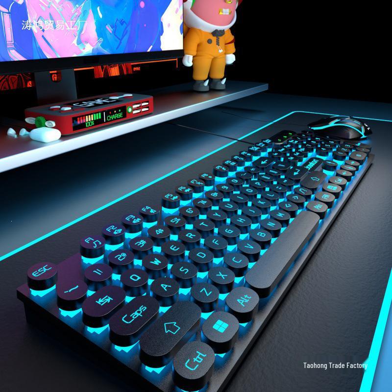 Bluetooth Backlit E-sports Mechanical Keyboard & Mouse for PC/Laptop