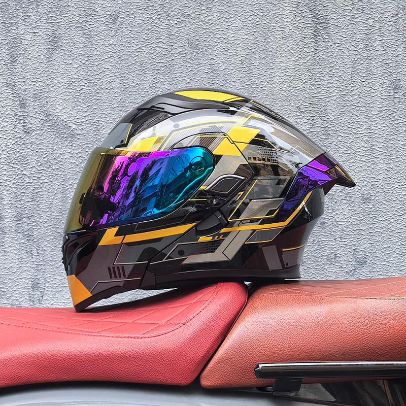 Motorcycle helmets Double Visors Modular Flip Up helmet DOT approved Full face casque moto racing Motocross helmet