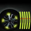 Decorative 20Pcs Car Wheel Hub Reflective Stickers Safety Warning Rim Decals Auto Exterior Upgrade Car-Styling For Skoda Octavia xkbf53