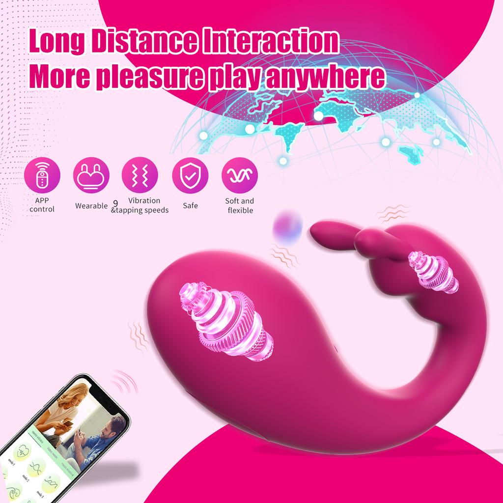 Wireless Remote Control Clitoris Vibrator Wearing Rabbit Jumping Egg GSpot Clitoris Stimulat Female Masturbator SexToy for Women