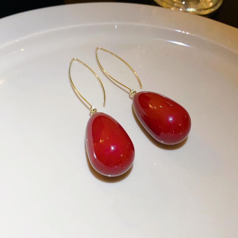 French Retro Luxury Silver Pearl Tassel Stud Earrings - Elegant and Versatile for Women