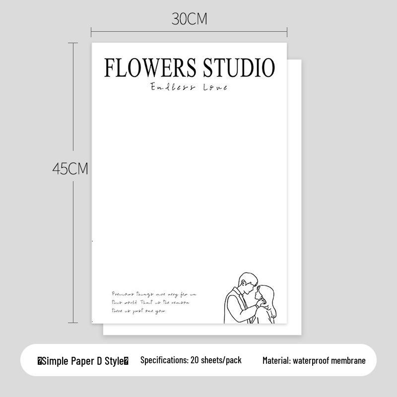 Elegant Waterproof Bouquet Paper for High-End Floral Arrangements