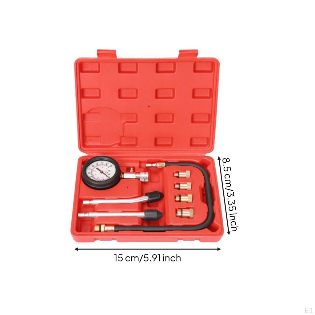 Compression Tester with Carrying Case Analog Cylinder Kit Manual Tool for