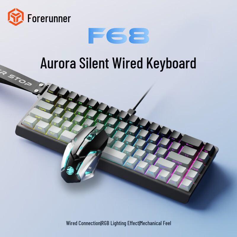 Pioneer F68 Wired Gaming & Office Keyboard Mouse Combo